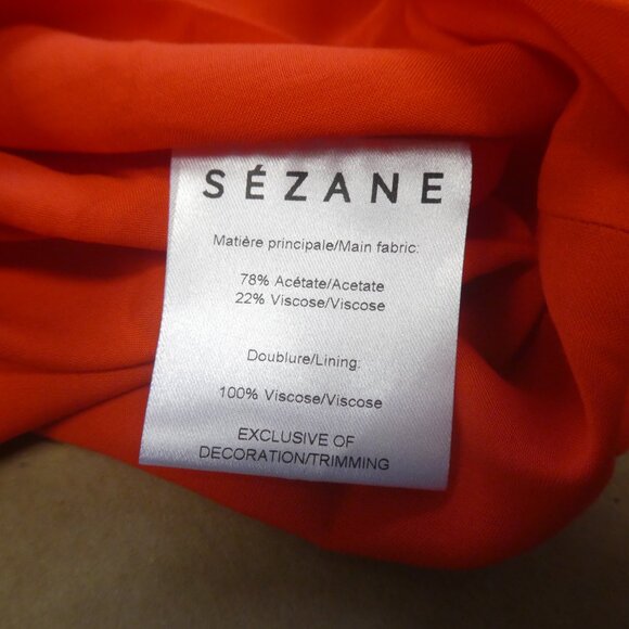 Sezane Red Adeline Sleeveless Mini Dress - Size: 6(38) - Picture 11 of 14